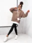 Bluza DUAL STYLE - mocha widok z przodu