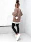Bluza DUAL STYLE - mocha widok z tyłu