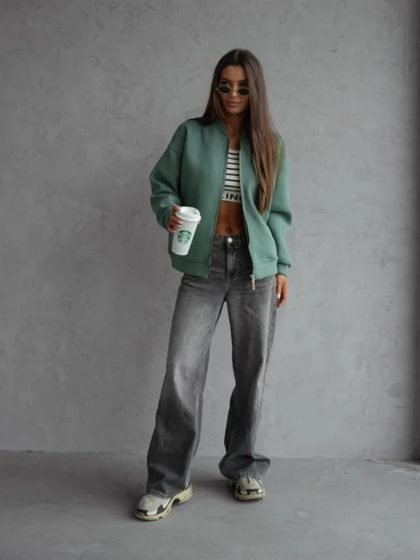 Bomberka Fancy – khaky widok z przodu