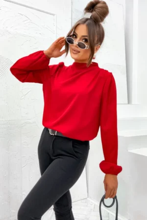 Bluzka MISS - CZERWONA widok z przodu