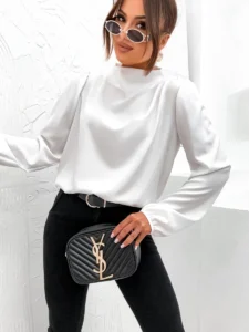 Bluzka MISS - BIAŁY widok z przodu