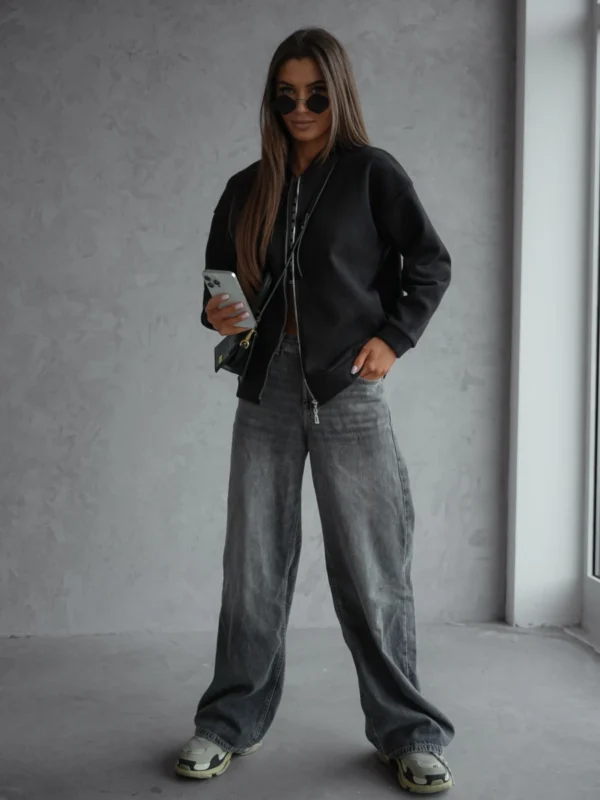 Bomberka Fancy – czarny widok z przodu