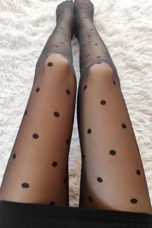 Rajstopy wzorzyste ROSE – grochy