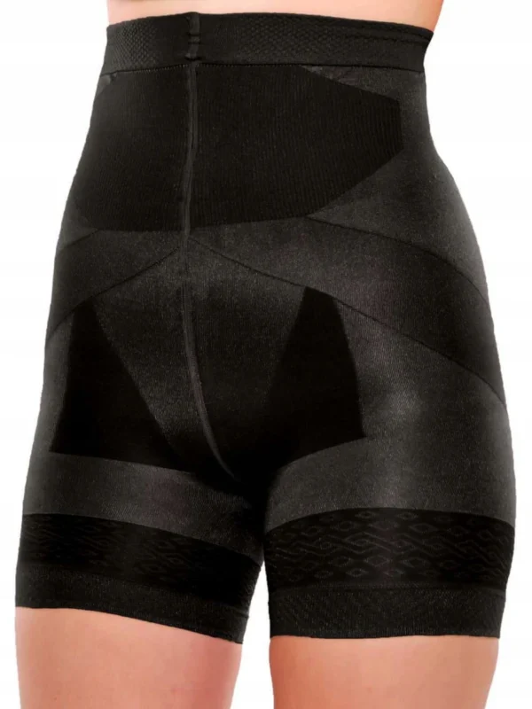 Majtki modelująco-wyszczuplające z efektem push-up NERO widok z przodu