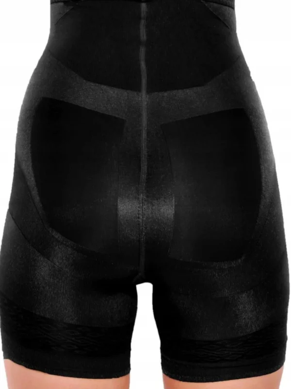 Majtki modelująco-wyszczuplające z efektem push-up NERO widok z tyłu