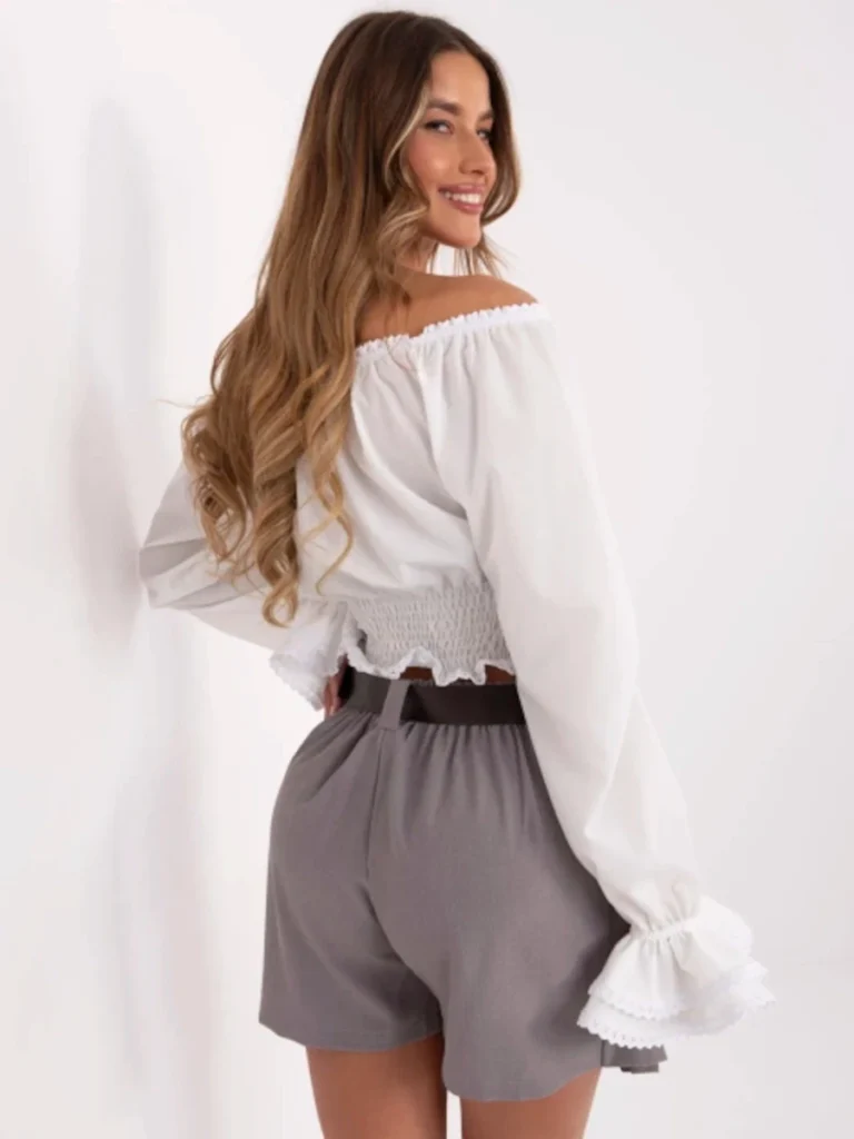 Spódnico-spodenki - szare widok z tyłu