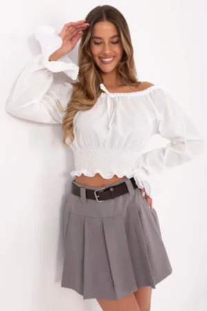 Spódnico-spodenki - szare widok z przodu