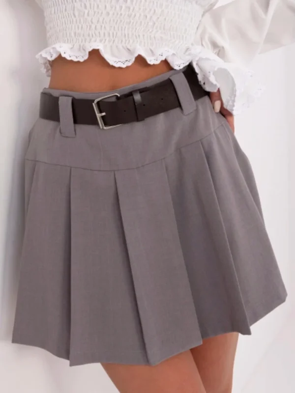 Spódnico-spodenki - szare widok z przodu przybliżenie