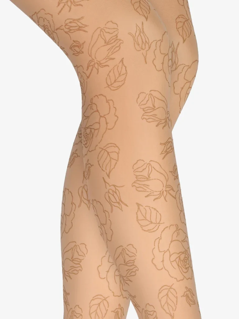 rajstopy-bezowe-w-roze-damskie-emmy-detal-wzoru