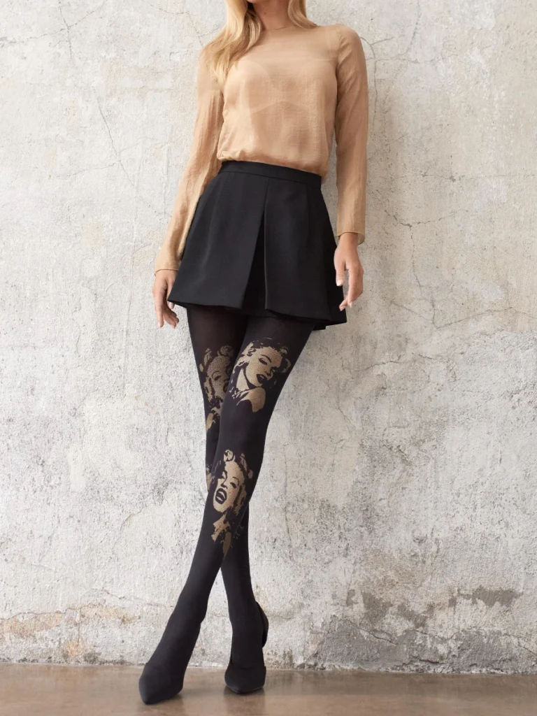 rajstopy-damskie-czarne-marilyn-monroe-wzor-cala-sylwetka-clajda-dressme